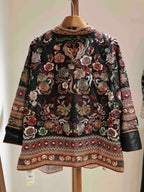 Floral Heavy Embroidery Xiangyunsha Silk Coat