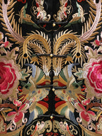 Heavy Embroidery Satin Silk Coat