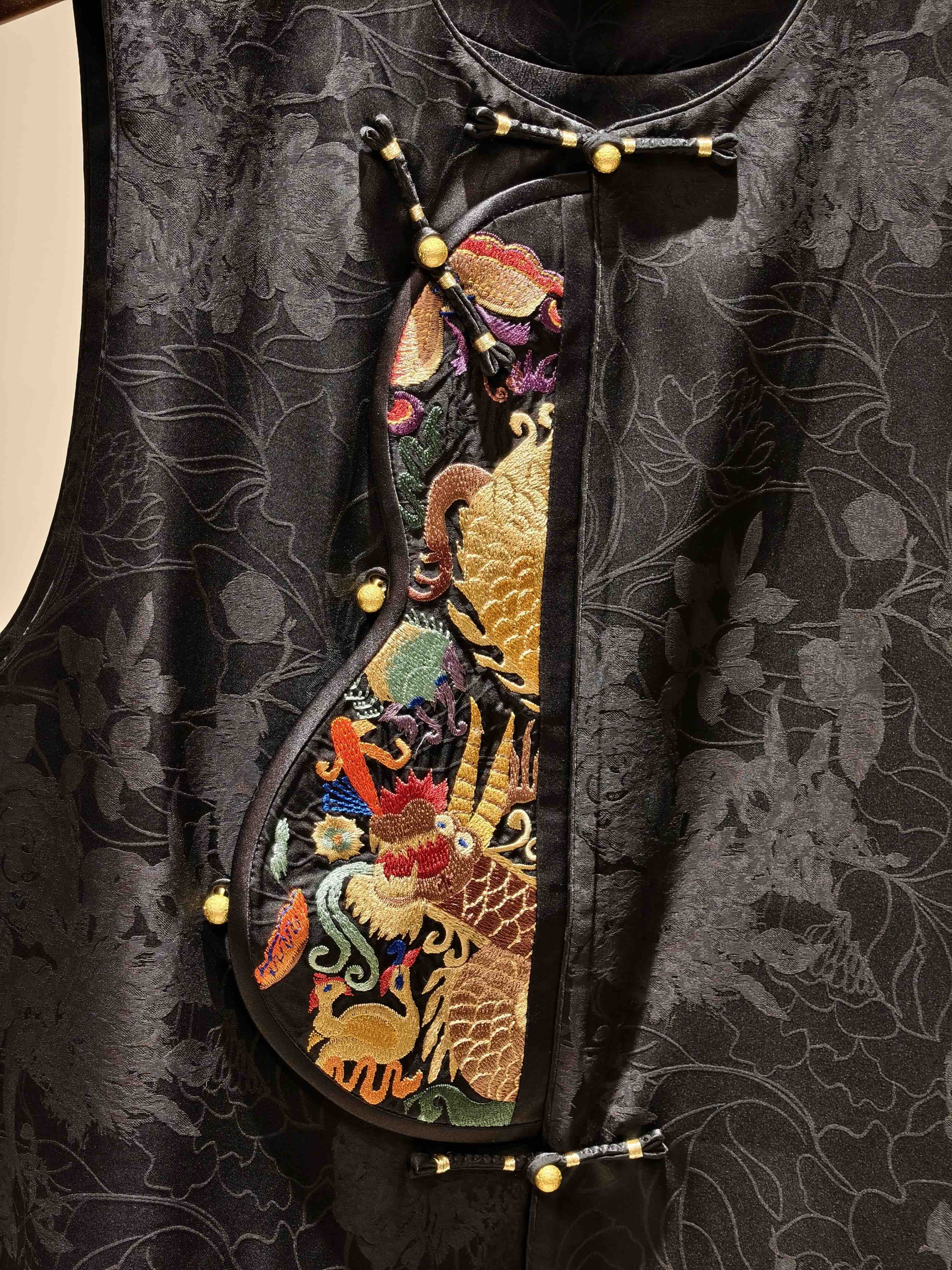 Miao Embroidery Silk Vest