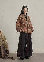 Floral Heavy Embroidery Xiangyunsha Silk Coat