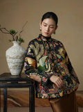 Heavy Embroidery Satin Silk Coat