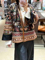 Floral Heavy Embroidery Xiangyunsha Silk Coat